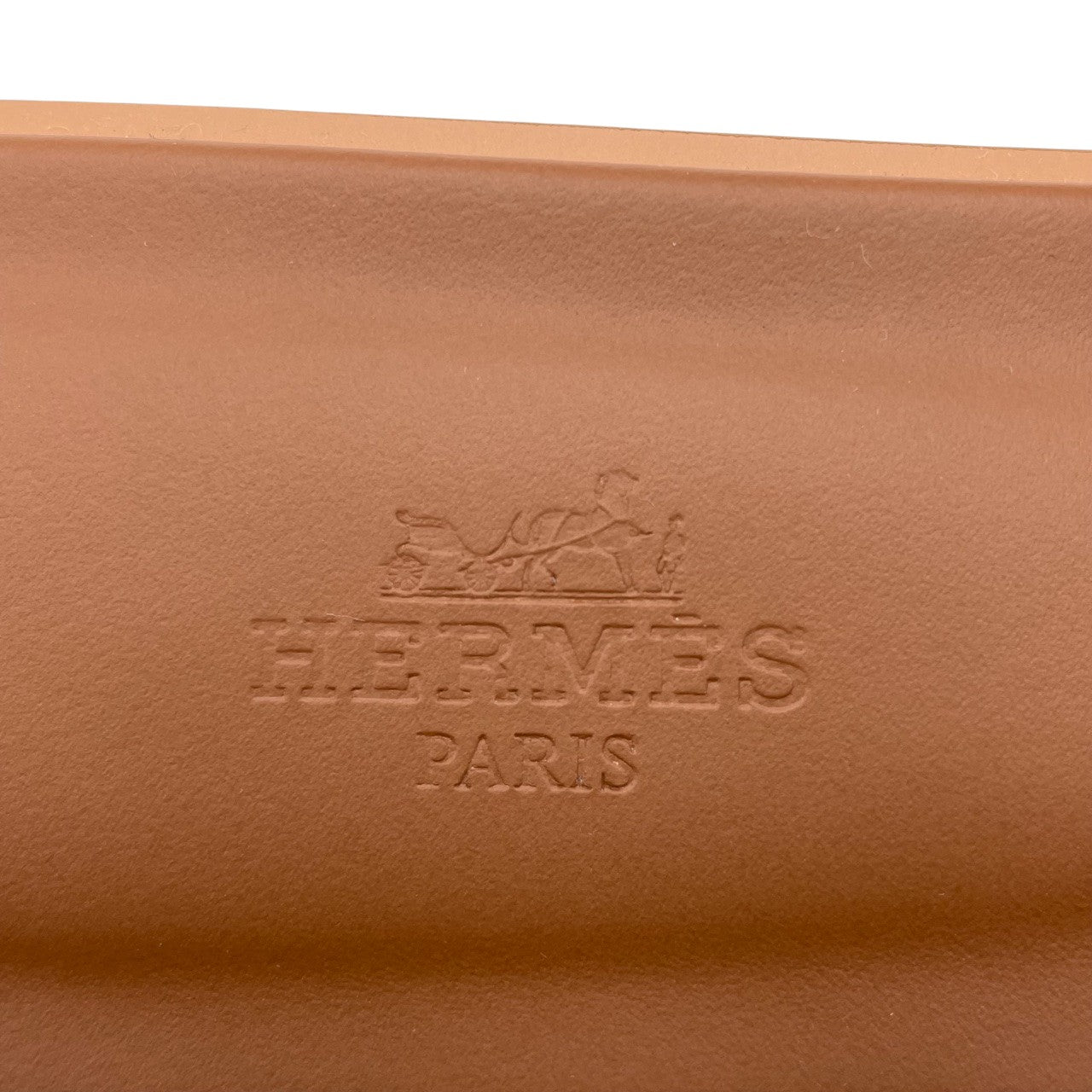 プレオウンドエルメス オラン サンダル 37 ゴールド ボックスカーフ 23cm