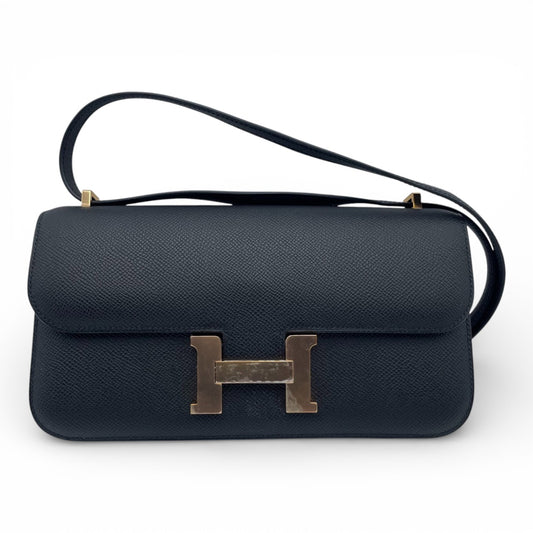 プレオウンドエルメス コンスタンスエラン 25 ノワール エプソン ローズゴールド金具 B刻印