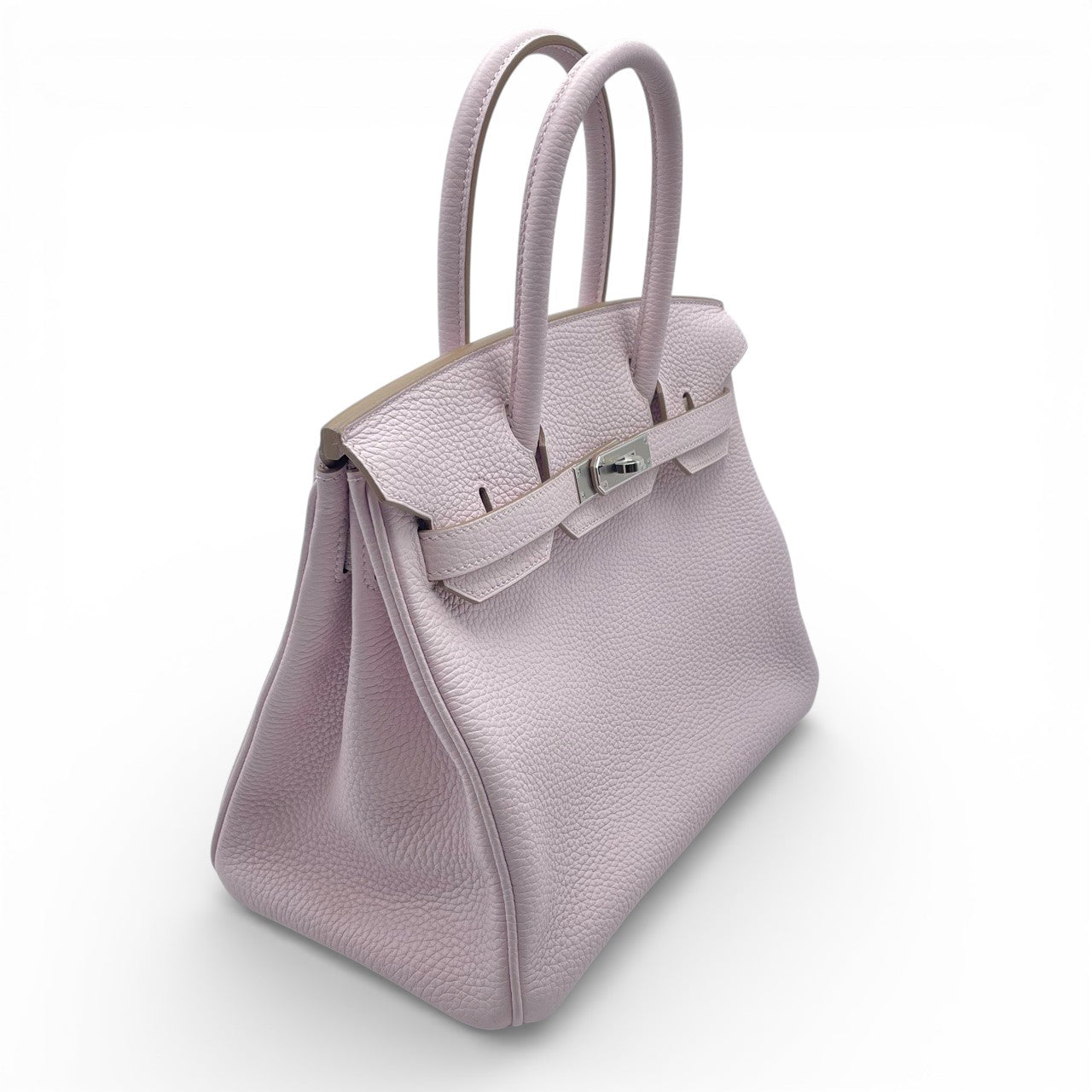 プレオウンドエルメス バーキン 30 モーヴペール トリヨンクレマンス シルバー金具 B刻印