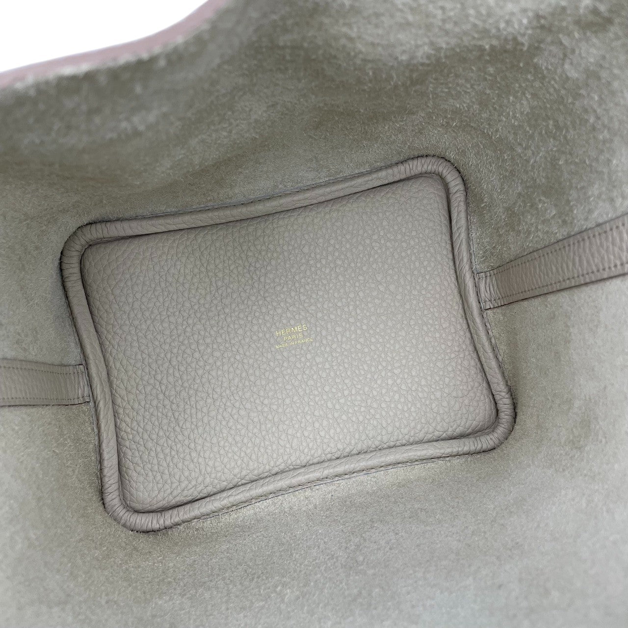 プレオウンドエルメス ピコタンロック PM べトン トリヨンクレマンス ゴールド金具 B刻印