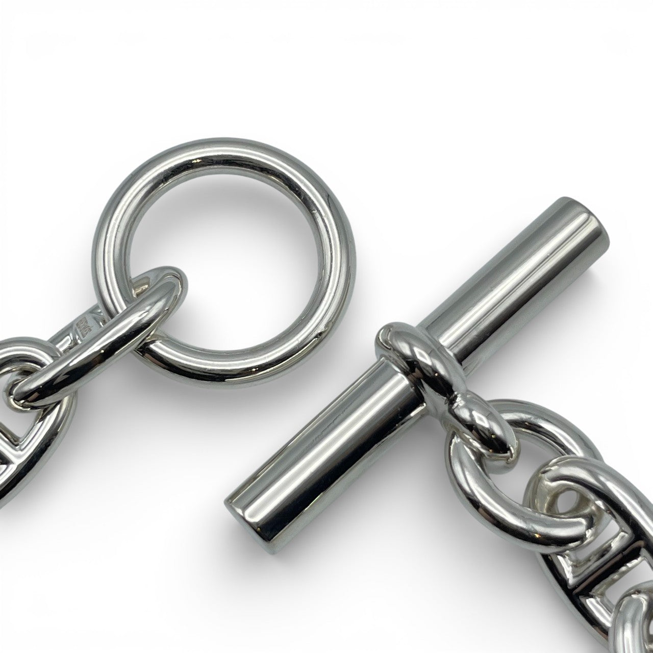 プレオウンドエルメス シェーヌ・ダンクル ブレスレット MM シルバー925 15コマ