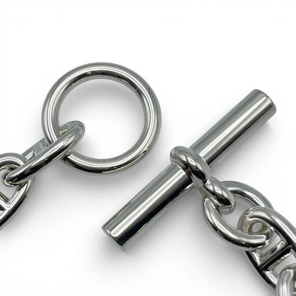 プレオウンドエルメス シェーヌ・ダンクル ブレスレット MM シルバー925 15コマ