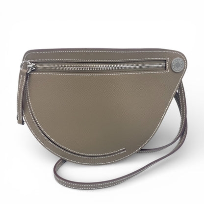 プレオウンドエルメス プティットコース エトゥープ エプソン シルバー金具 W刻印