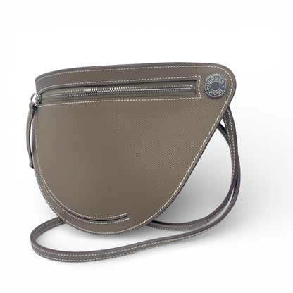 プレオウンドエルメス プティットコース エトゥープ エプソン シルバー金具 W刻印