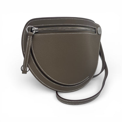 プレオウンドエルメス プティットコース エトゥープ エプソン シルバー金具 W刻印