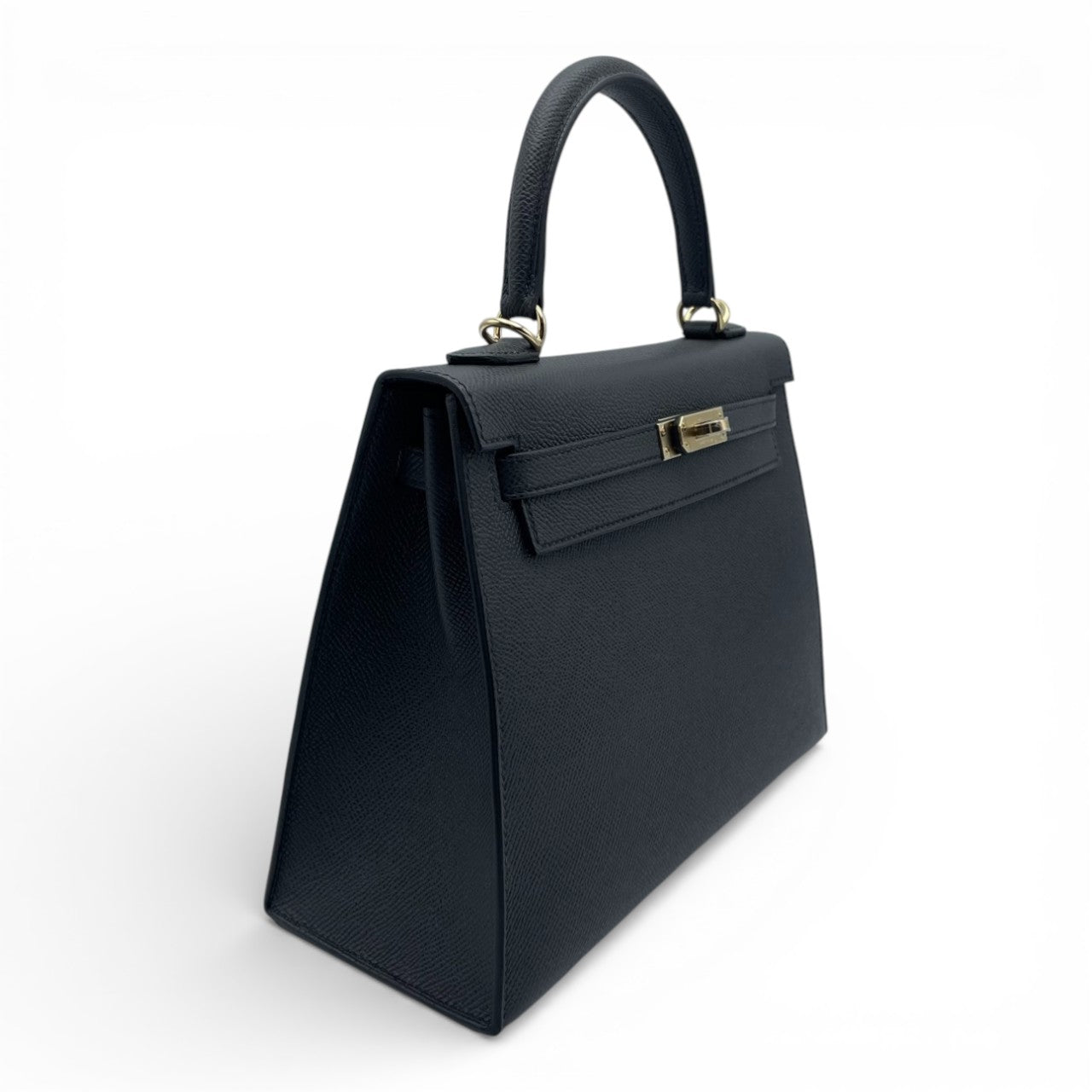 プレオウンドエルメス ケリー 25 プロン エプソン シャンパンゴールド金具 K刻印