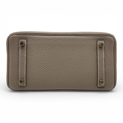 プレオウンドエルメス バーキン 25 エトゥープ トゴ ゴールド金具 B刻印