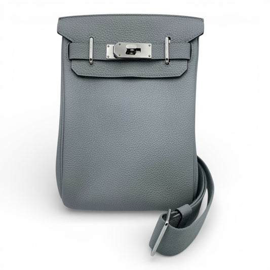 プレオウンドエルメス ケリーアッカド PM グリパンタン トゴ シルバー金具 W刻印