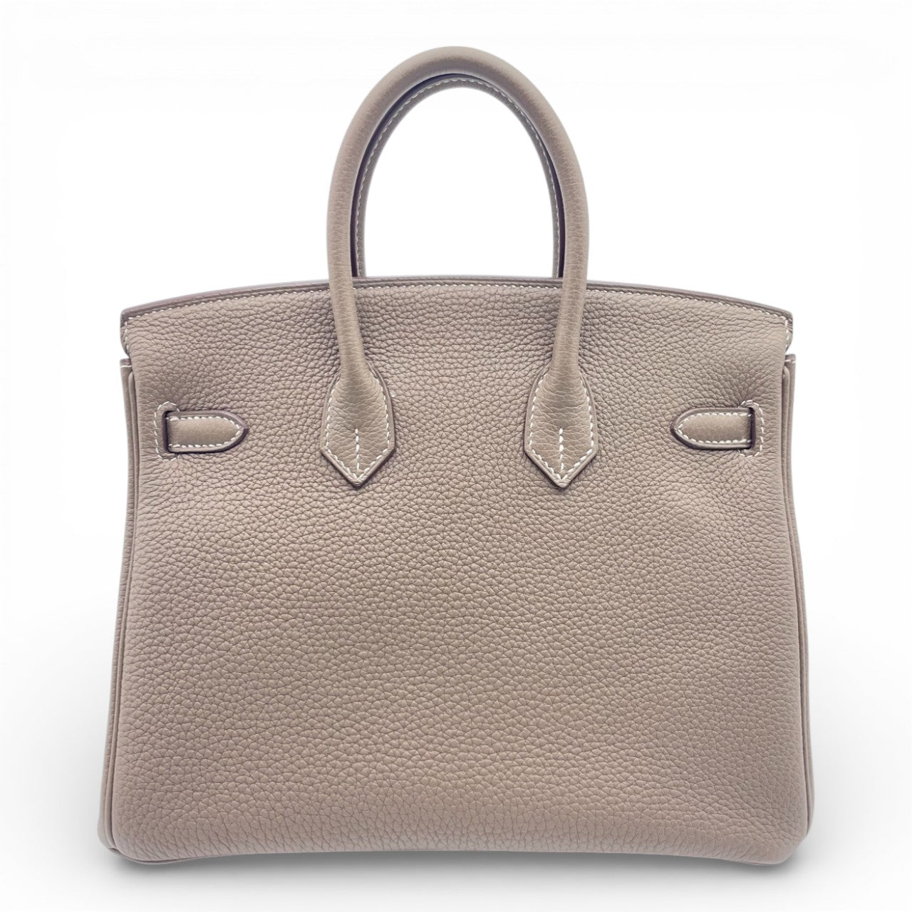 プレオウンドエルメス バーキン 25 エトゥープ トゴ ゴールド金具 C刻印