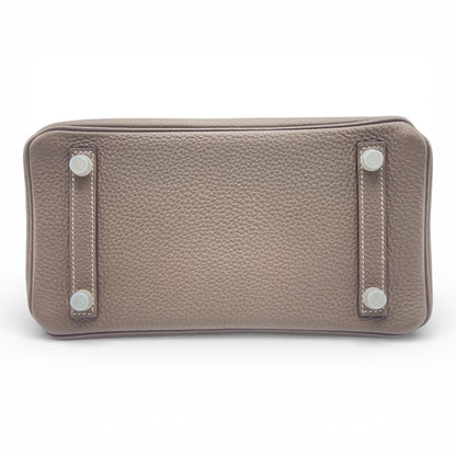 プレオウンドエルメス バーキン 25 エトゥープ トゴ ゴールド金具 C刻印