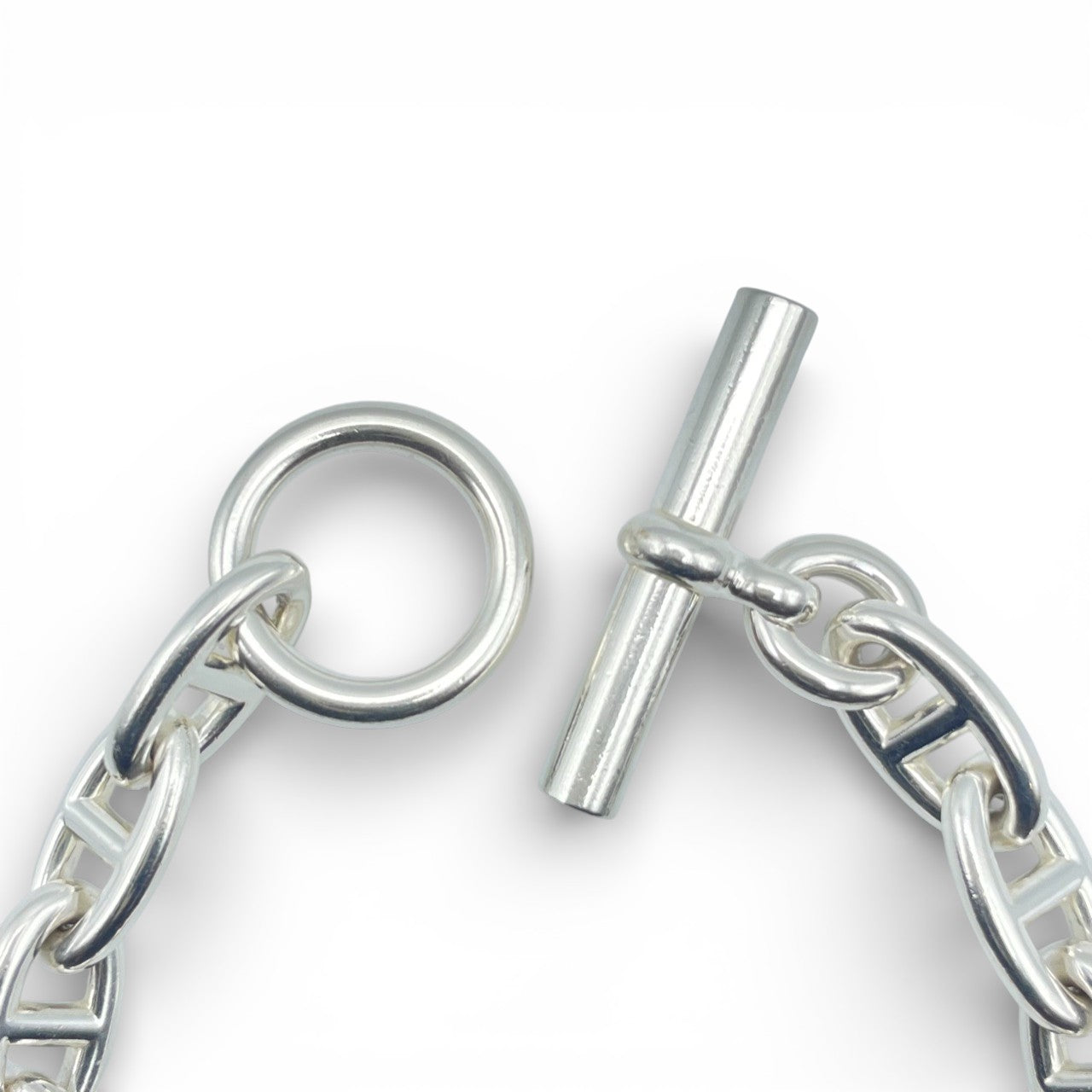 プレオウンドエルメス シェーヌ・ダンクル ブレスレット GM シルバー925 13コマ