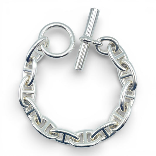 プレオウンドエルメス シェーヌ・ダンクル ブレスレット GM シルバー925 12コマ