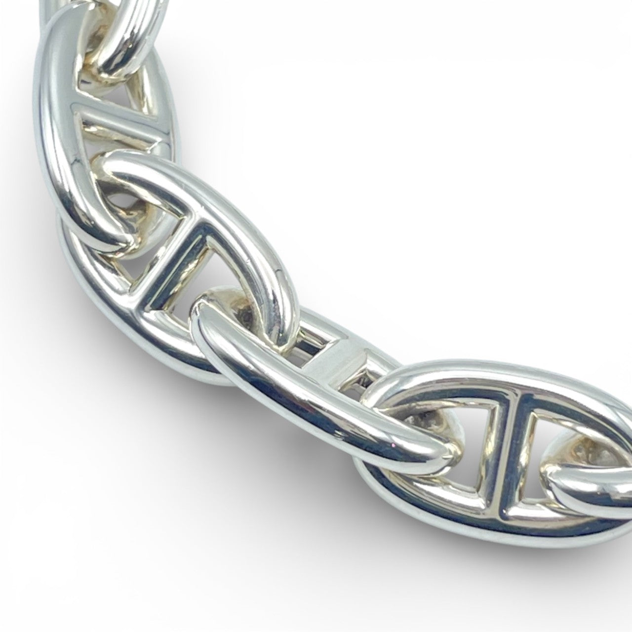 プレオウンドエルメス シェーヌ・ダンクル ブレスレット GM シルバー925 12コマ