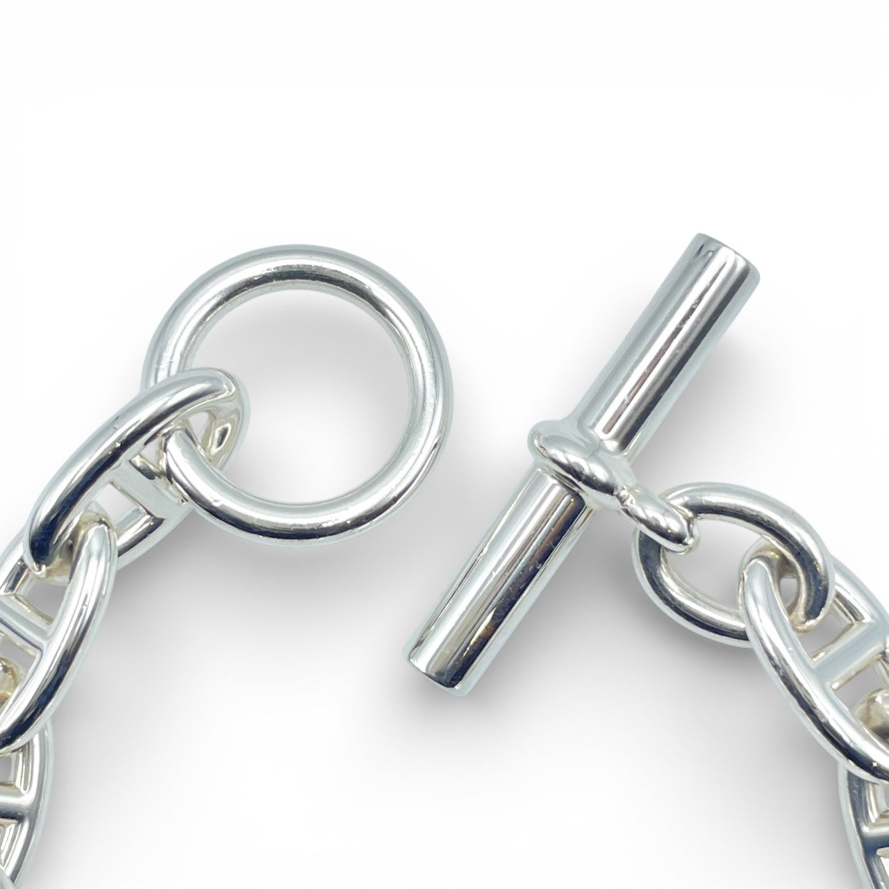 プレオウンドエルメス シェーヌ・ダンクル ブレスレット GM シルバー925 12コマ