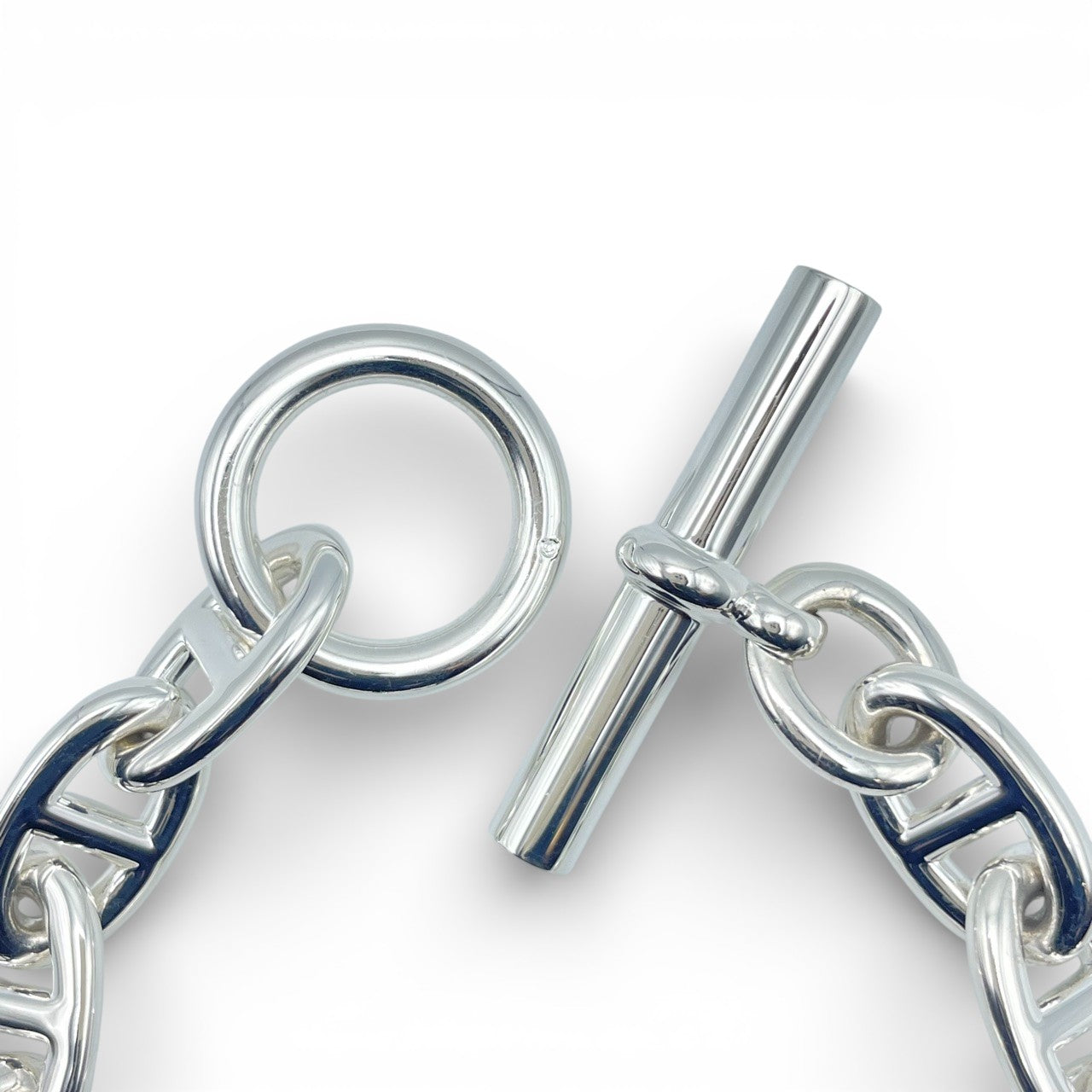 プレオウンドエルメス シェーヌ・ダンクル ブレスレット TGM シルバー925 12コマ