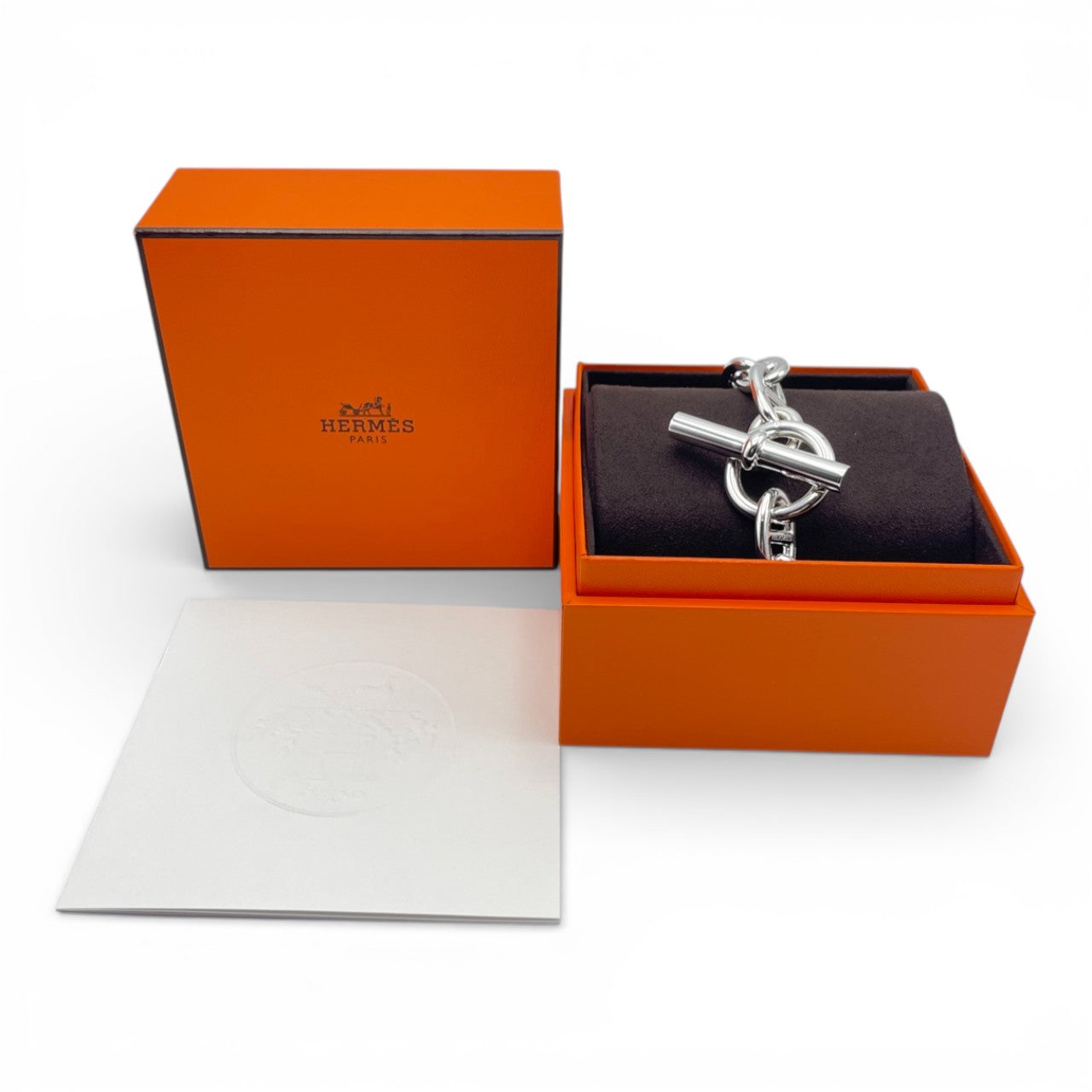 プレオウンドエルメス シェーヌ・ダンクル ブレスレット TGM シルバー925 12コマ