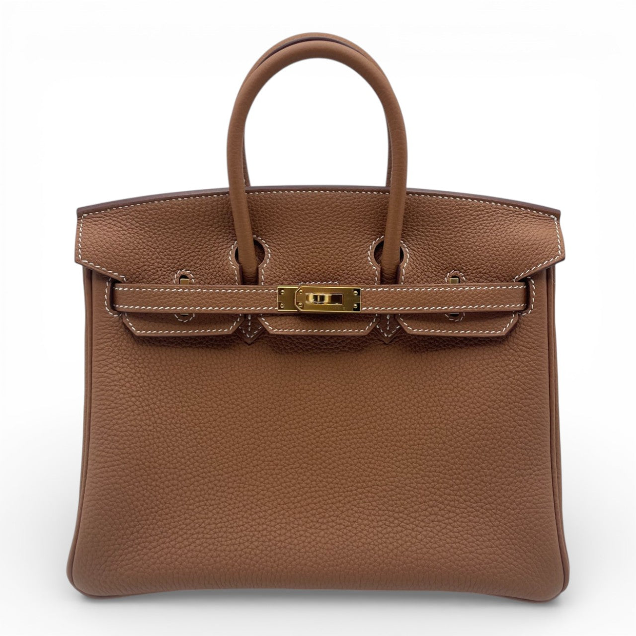 プレオウンドエルメス バーキン 25 ゴールド トゴ ゴールド金具 D刻印