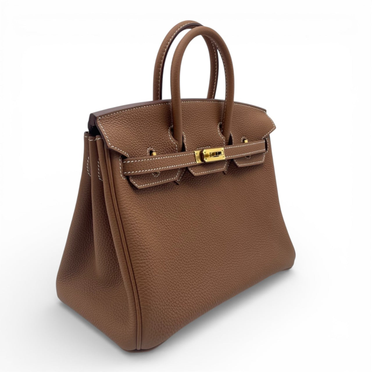 プレオウンドエルメス バーキン 25 ゴールド トゴ ゴールド金具 D刻印