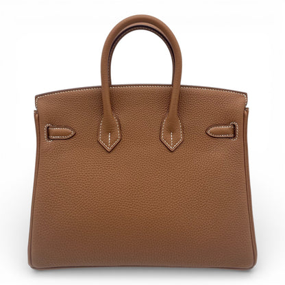 プレオウンドエルメス バーキン 25 ゴールド トゴ ゴールド金具 D刻印