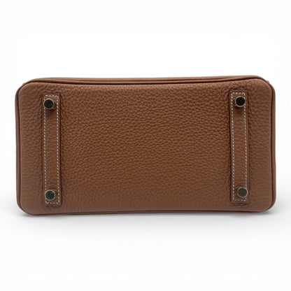 プレオウンドエルメス バーキン 25 ゴールド トゴ ゴールド金具 D刻印