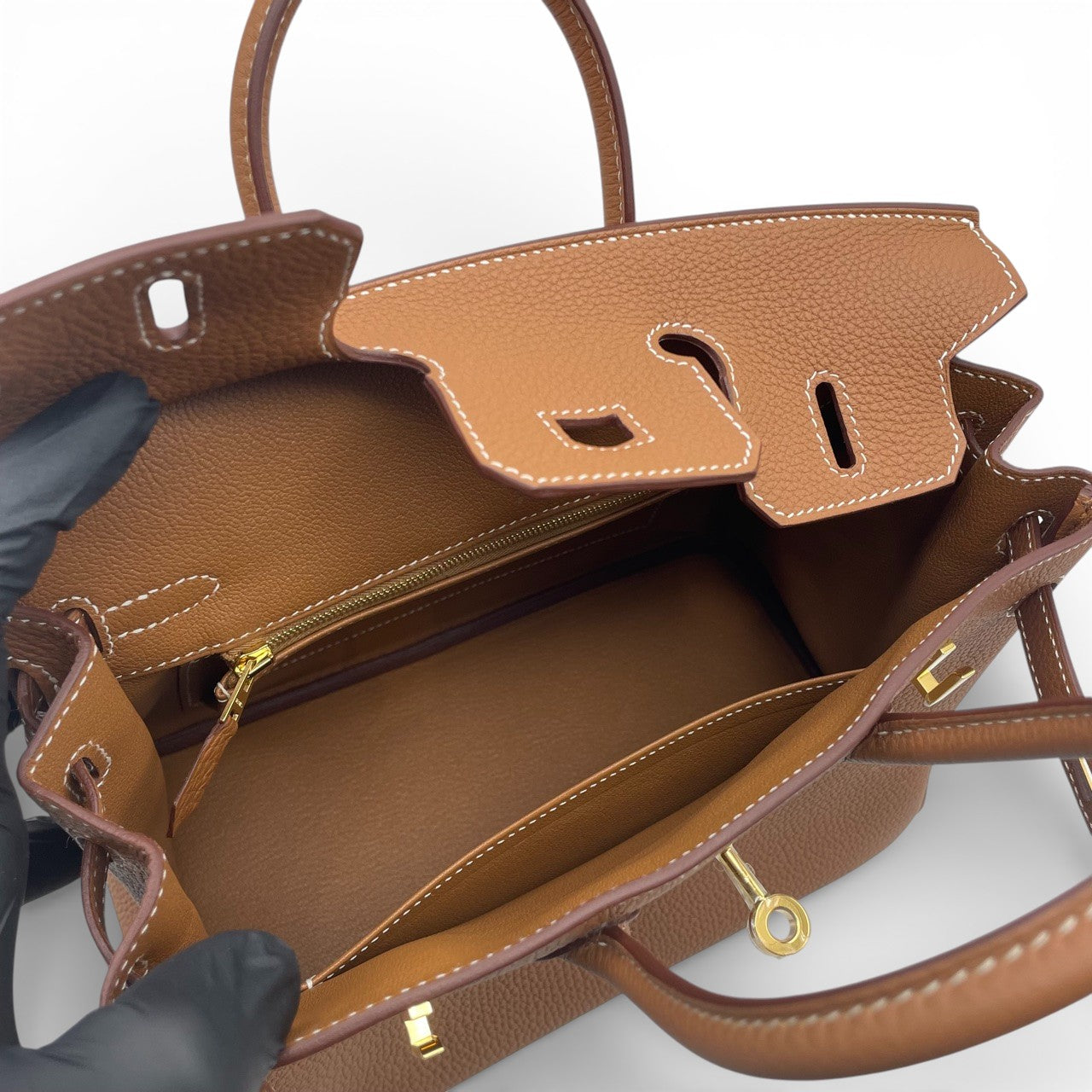 プレオウンドエルメス バーキン 25 ゴールド トゴ ゴールド金具 D刻印