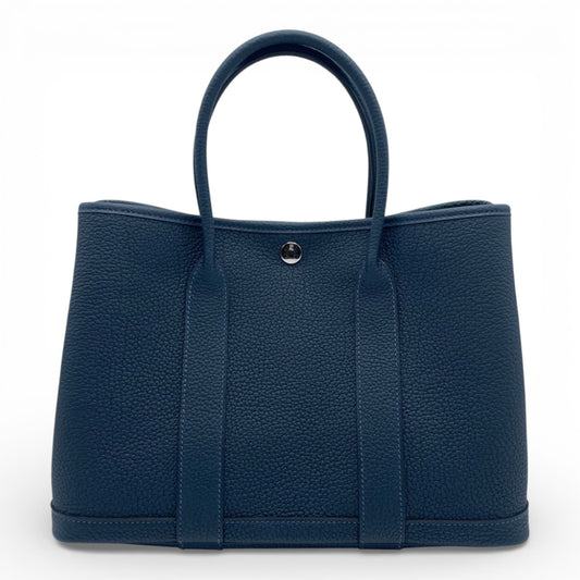 プレオウンドエルメス ガーデンパーティ TPM ブルードプリュス ネゴンダ シルバー金具 K刻印