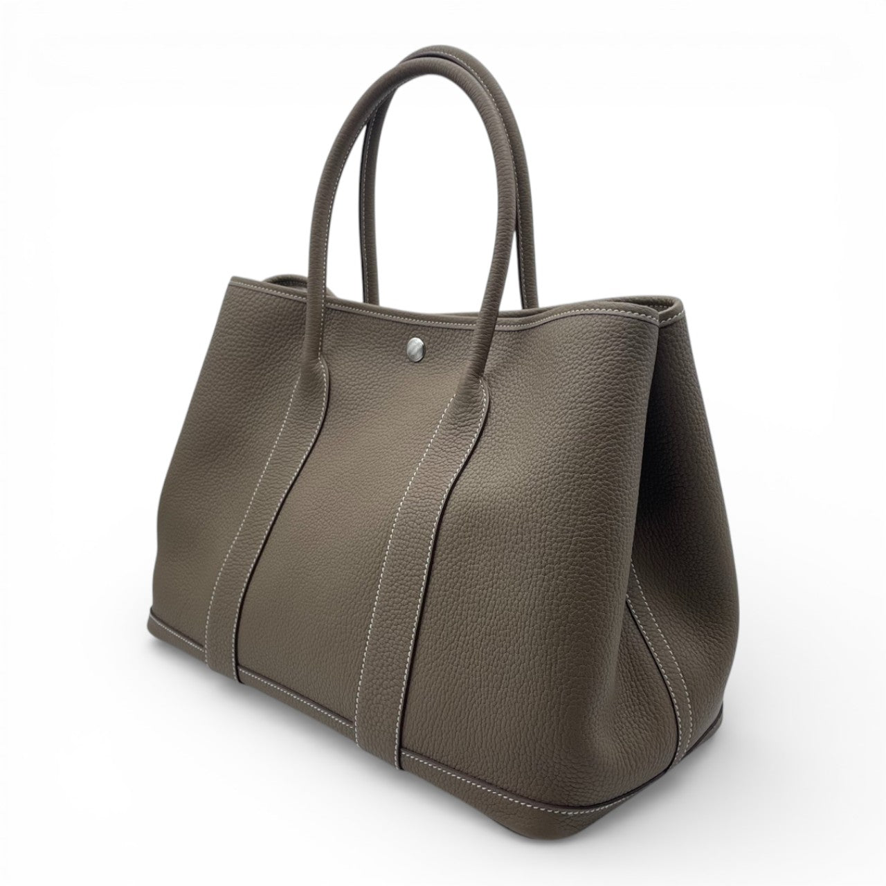 プレオウンドエルメス ガーデンパーティー PM エトゥープ ネゴンダ シルバー金具 Z刻印