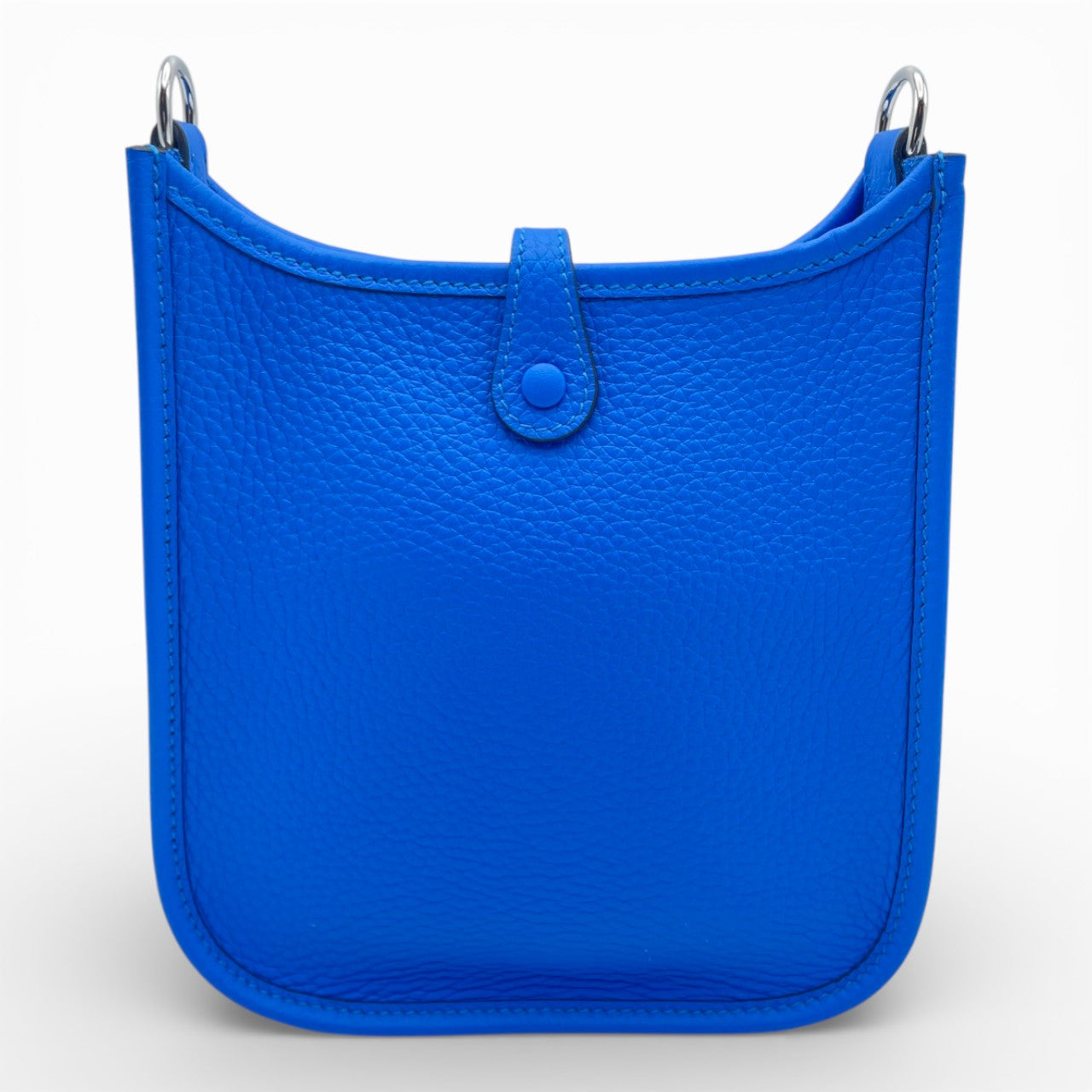 プレオウンドエルメス ミニエヴリン アマゾーヌ TPM ブルーイドラ トリヨンクレマンス シルバー金具 W刻印