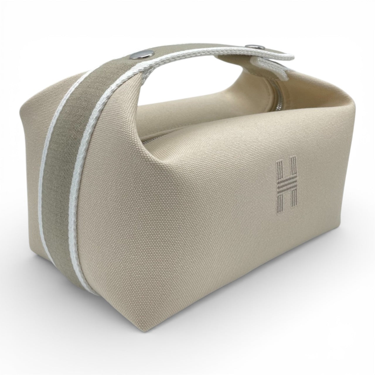 プレオウンドエルメス ブリッド・ア・ブラック PM ナチュラル トワルアッシュ シルバー金具