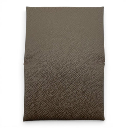 プレオウンドエルメス カルヴィ デュオ エトゥープ エプソン シルバー金具 K刻印