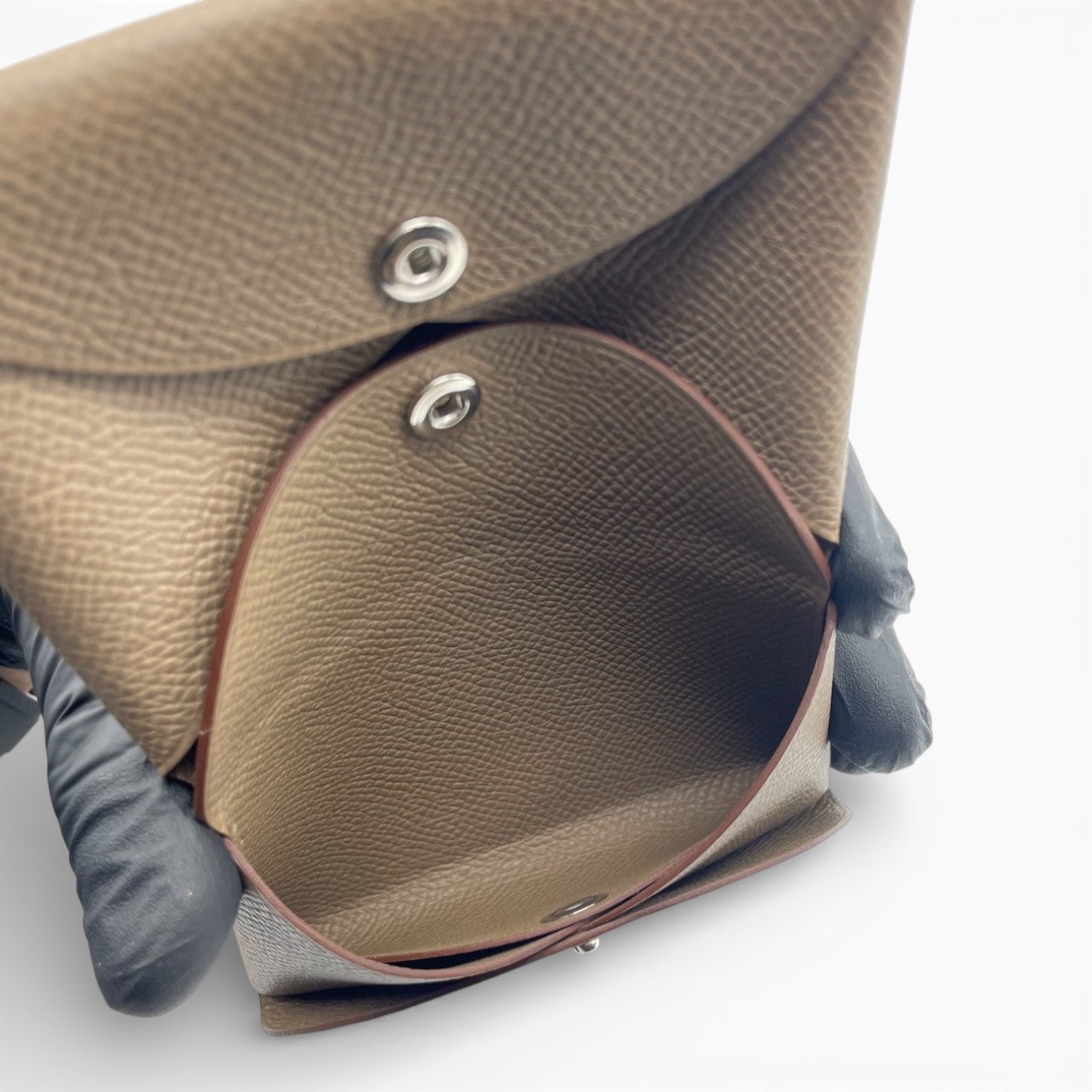 プレオウンドエルメス カルヴィ デュオ エトゥープ エプソン シルバー金具 K刻印