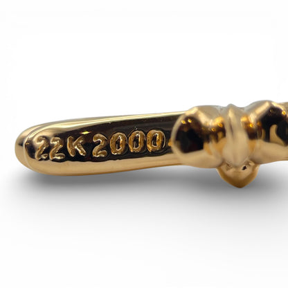 プレオウンドクロムハーツ タイニーCHクロスチャーム 22k/パヴェダイヤモンド