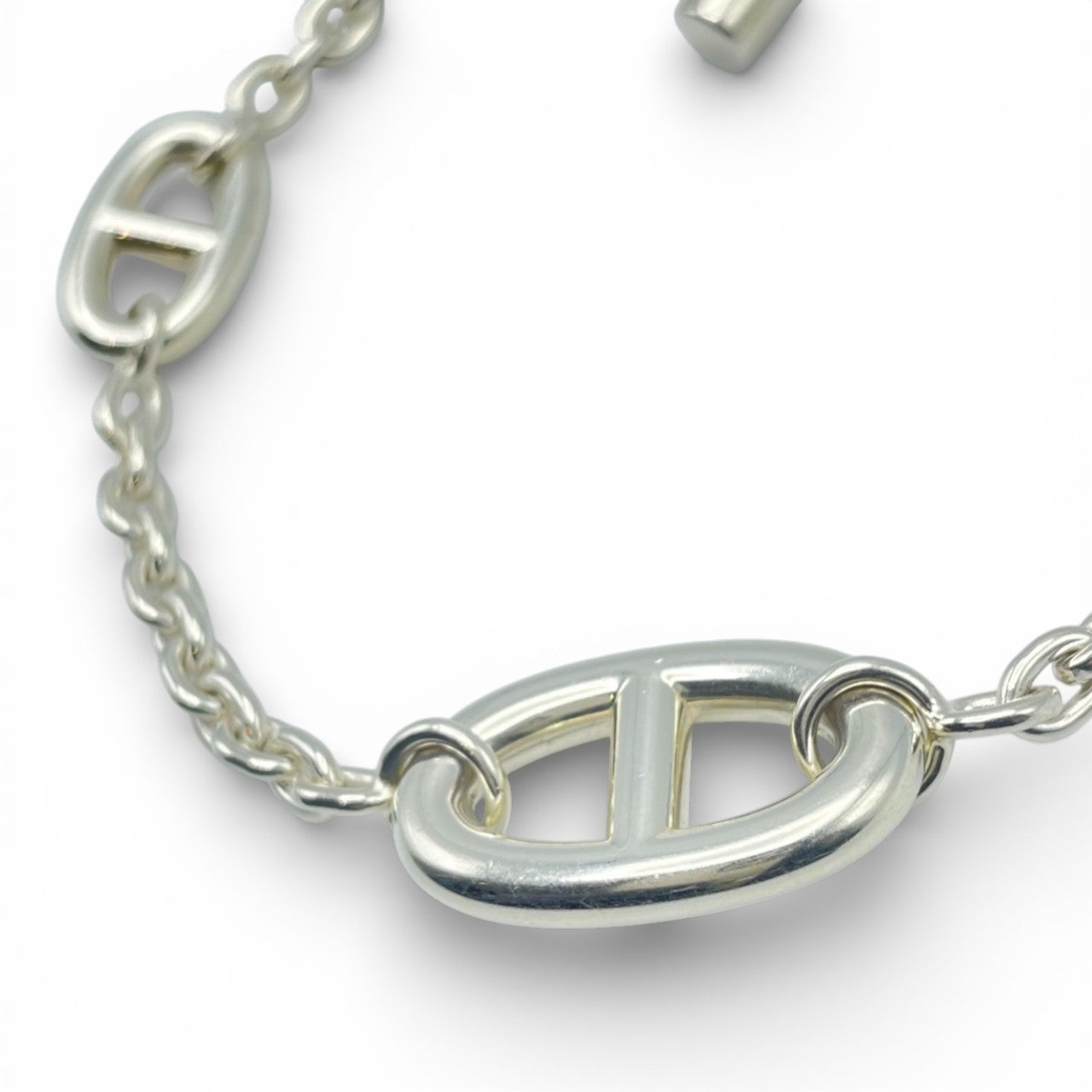 前襟爱马仕谢娜丹克尔法兰德手镯LG银925