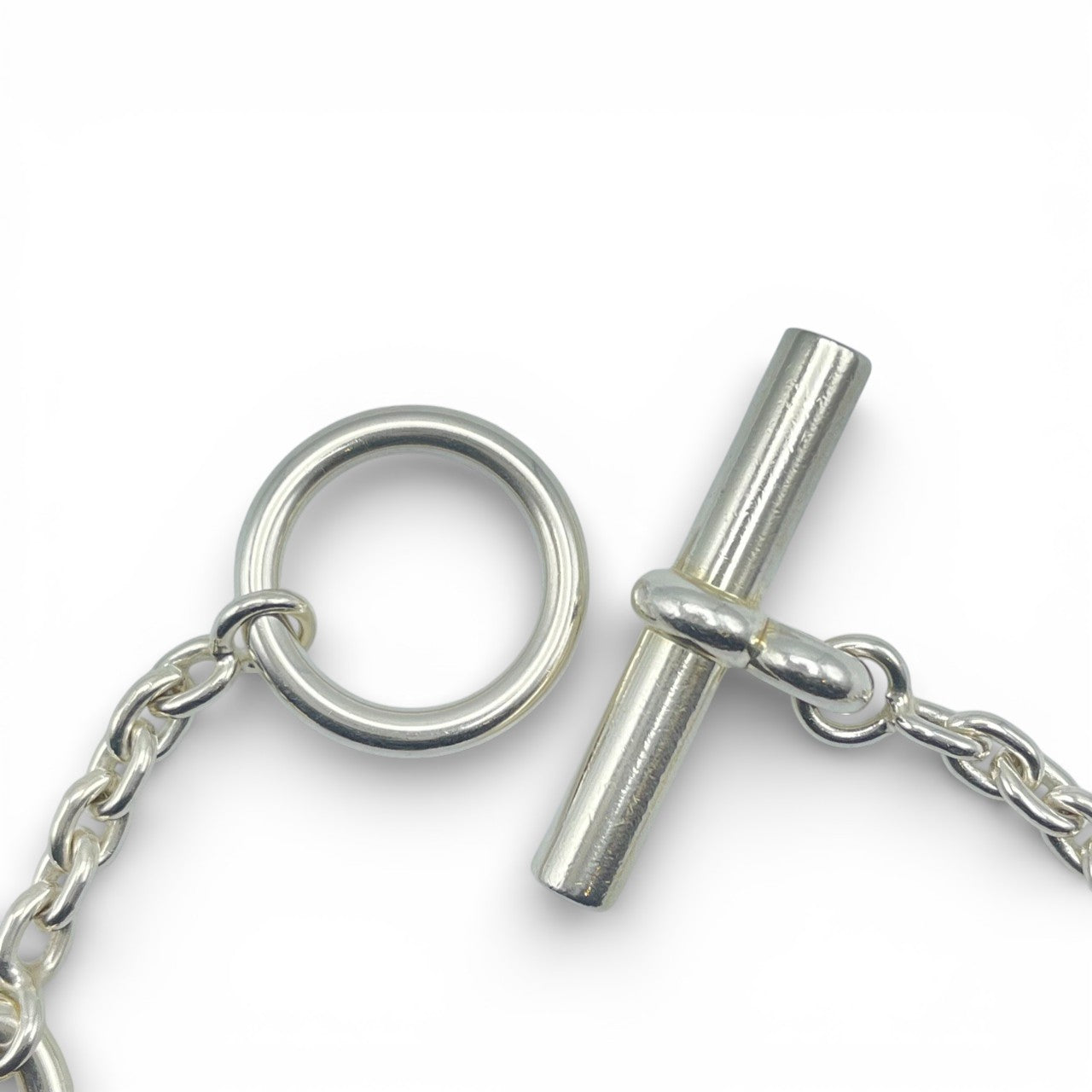 前襟爱马仕谢娜丹克尔法兰德手镯LG银925