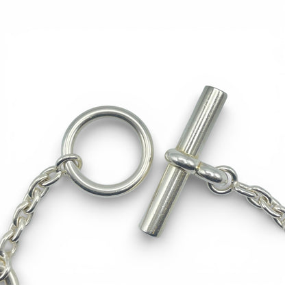 前襟爱马仕谢娜丹克尔法兰德手镯LG银925