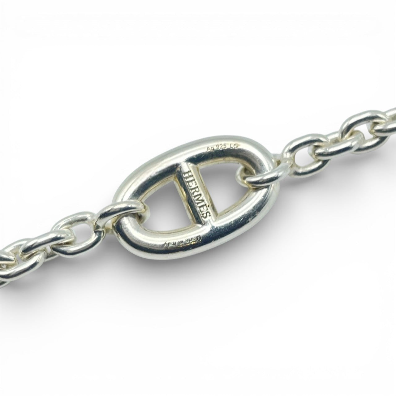 前襟爱马仕谢娜丹克尔法兰德手镯LG银925