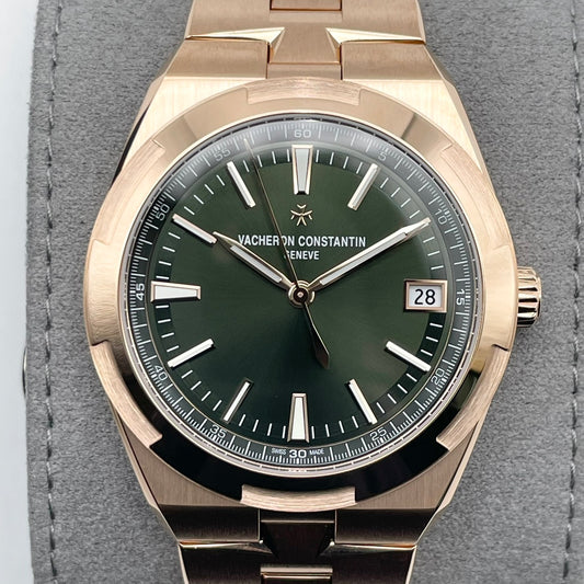 江诗丹顿4520v / 210r - b967玫瑰金绿色41mm