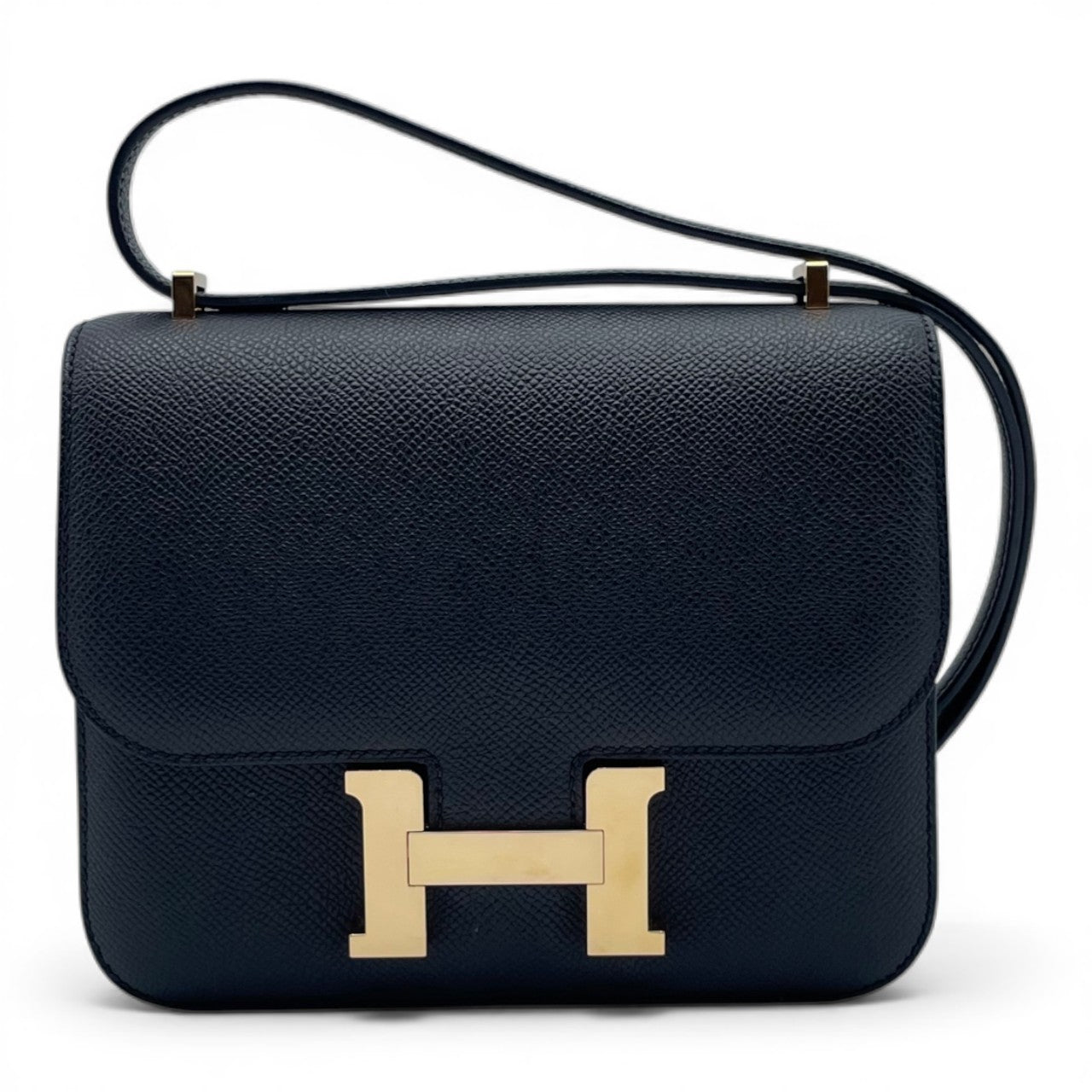 プレオウンドエルメス コンスタンスミニ 18 ノワール エプソン ピンクゴールド金具 K刻印