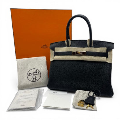 プレオウンドエルメス バーキン 30 ノワール トゴ ゴールド金具 U刻印