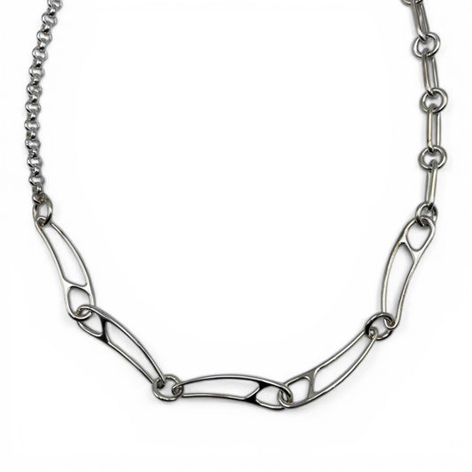 プレオウンドエルメス シェーヌ・ダンクル パンクネックレス 42㎝ シルバー925