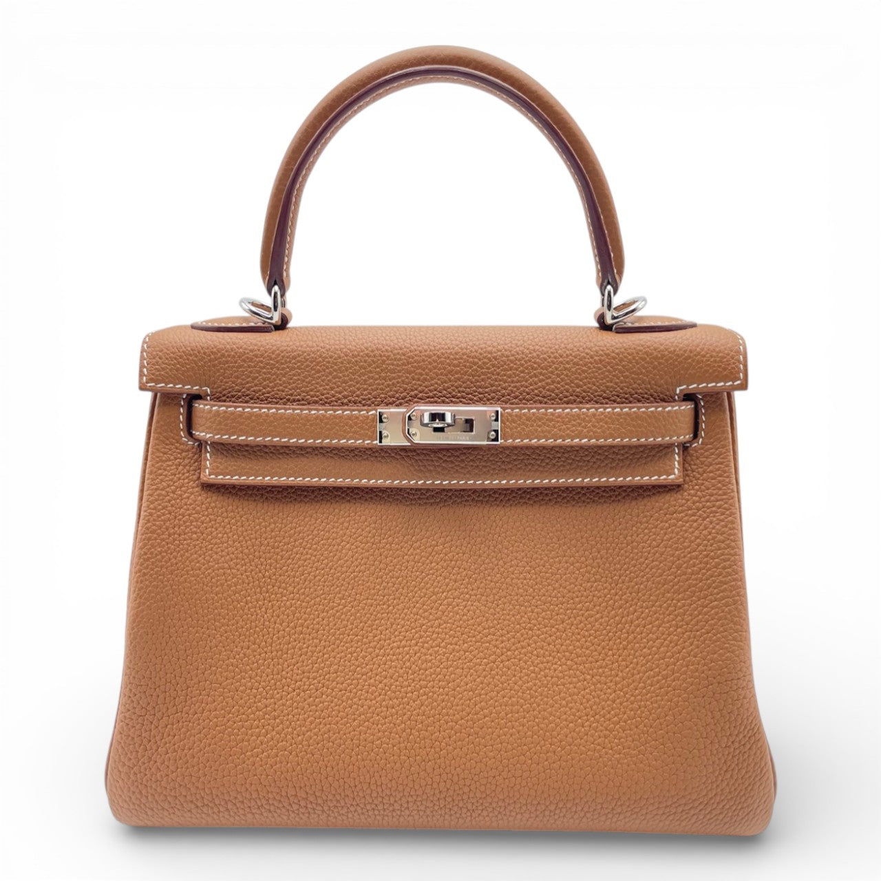 プレオウンドエルメス ケリー 25 ゴールド トゴ シルバー金具 B刻印