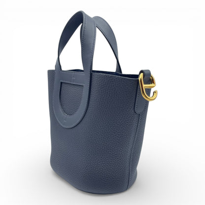 プレオウンドエルメス インザループ 18 ブルーニュイ トリヨンクレマンス ゴールド金具 B刻印