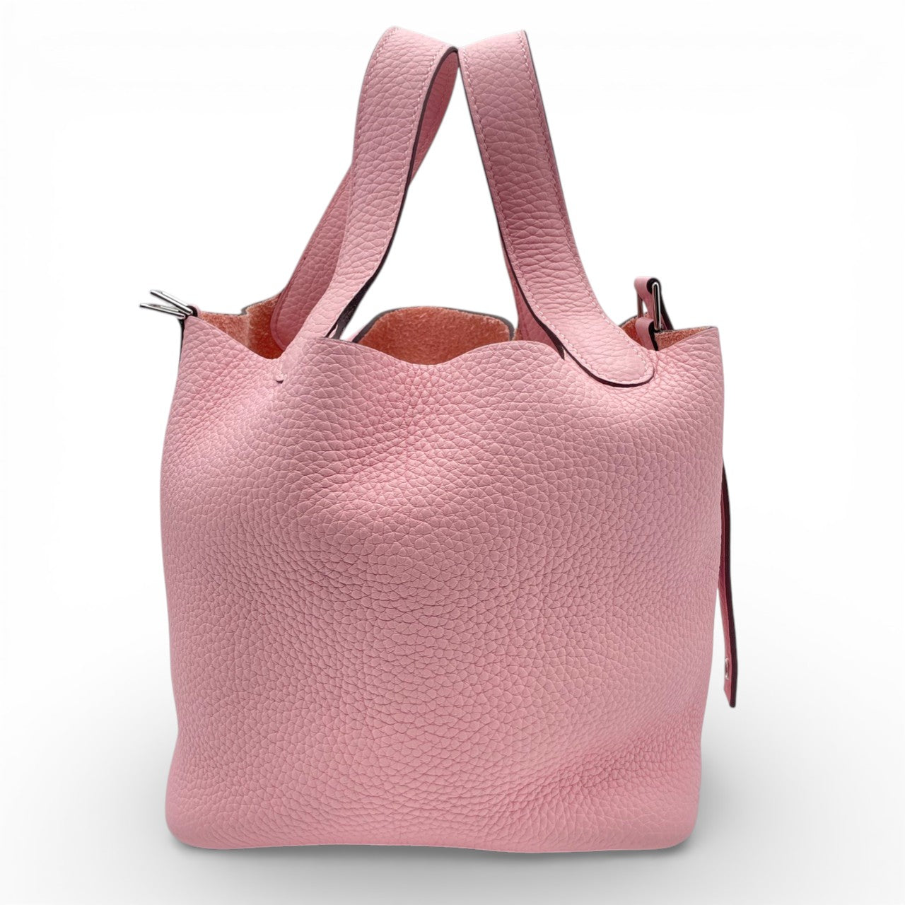 プレオウンドエルメス ピコタンロック PM ローズサクラ トリヨンクレマンス シルバー金具 U刻印