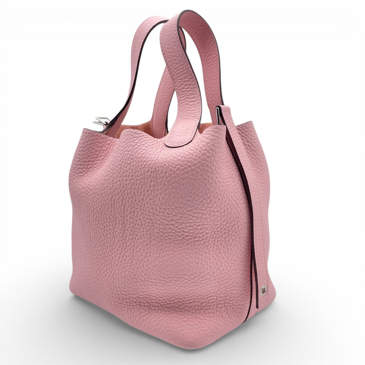 プレオウンドエルメス ピコタンロック PM ローズサクラ トリヨンクレマンス シルバー金具 U刻印