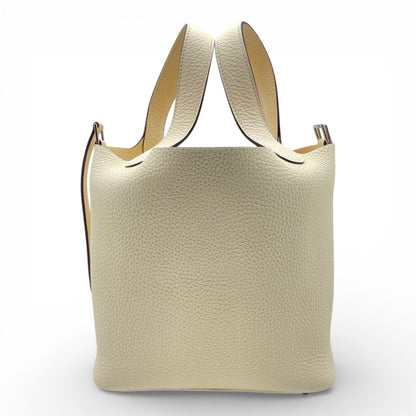 プレオウンドエルメス ピコタンロック PM ナタ トリヨンクレマンス シルバー金具 Z刻印