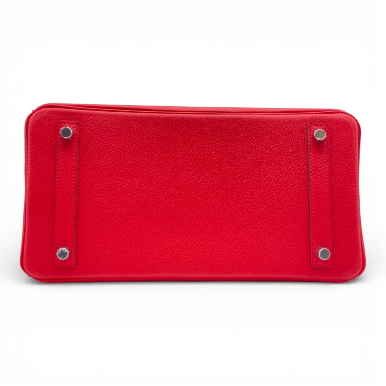 プレオウンドエルメス バーキン 30 ルージュクー トゴ シルバー金具 K刻印