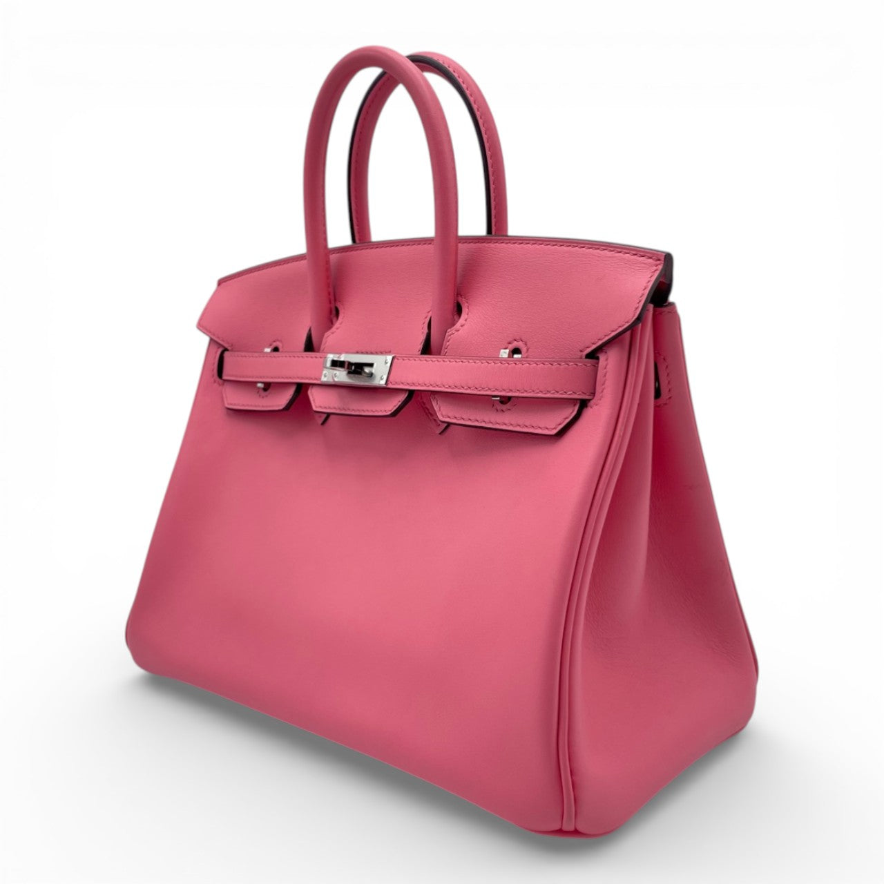 プレオウンドエルメス バーキン 25 ローズエテ スイフト シルバー金具 Y刻印