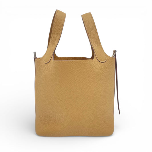 プレオウンドエルメス ピコタンロック PM ビスキュイ トリヨンクレマンス シルバー金具 K刻印