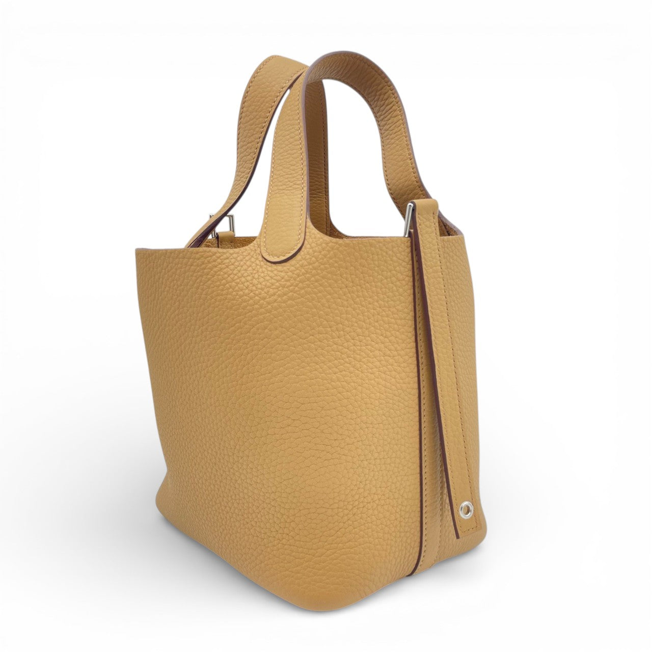 プレオウンドエルメス ピコタンロック PM ビスキュイ トリヨンクレマンス シルバー金具 K刻印