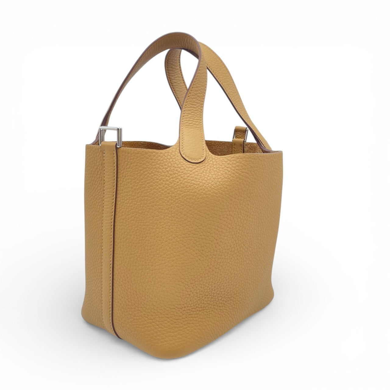 プレオウンドエルメス ピコタンロック PM ビスキュイ トリヨンクレマンス シルバー金具 K刻印